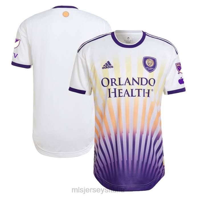 MLS Jerseys Orlando City SC adidas bianca 2023 la maglia autentica del kit sole uomini maglia ZB4R468