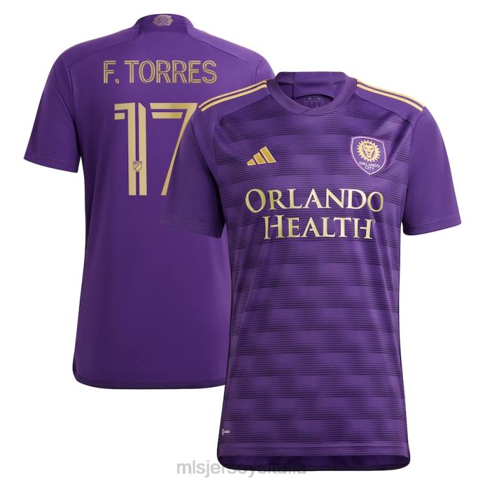 MLS Jerseys Orlando City SC Facundo Torres adidas viola 2023 The Wall Kit replica maglia giocatore uomini maglia ZB4R316