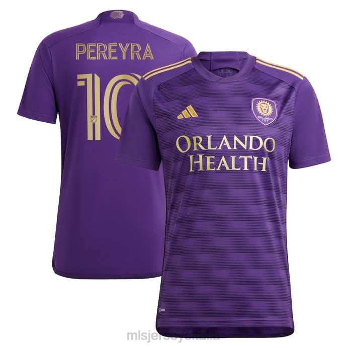 MLS Jerseys Orlando City SC Mauricio Pereyra adidas viola 2023 The Wall Kit replica maglia giocatore uomini maglia ZB4R899