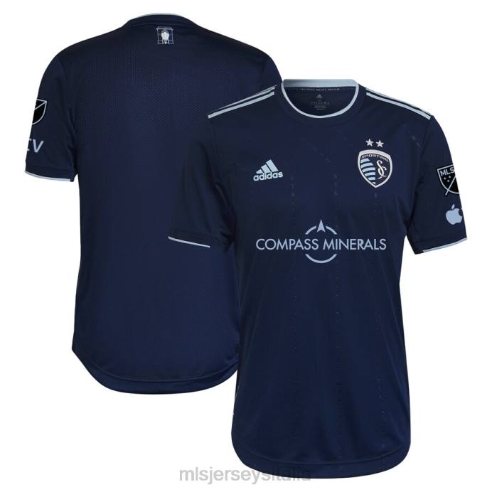 MLS Jerseys Maglia sportiva adidas blu 2023 state line 3.0 del Kansas City uomini maglia ZB4R578