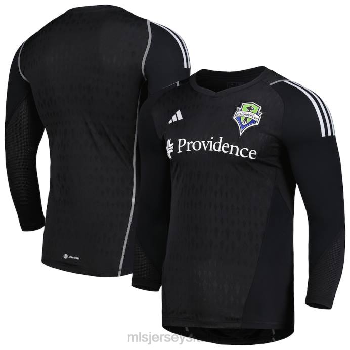 MLS Jerseys Seattle Sounders FC adidas nera 2023 maglia replica portiere a maniche lunghe uomini maglia ZB4R436