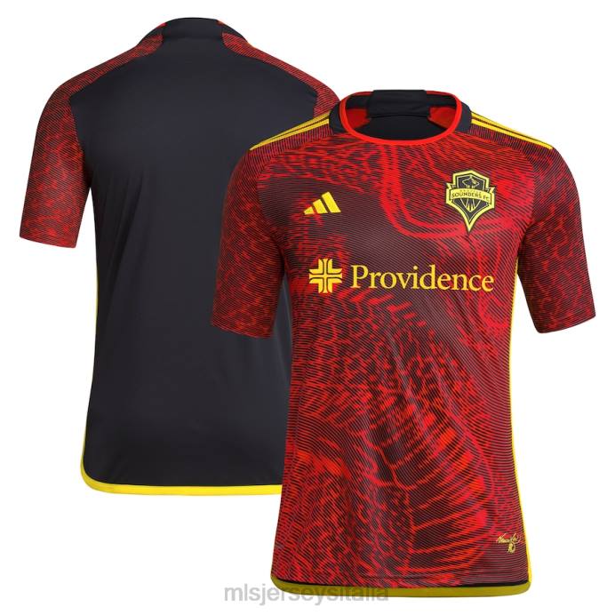 MLS Jerseys Seattle Sounders FC adidas rossa 2023 maglia replica del kit Bruce Lee uomini maglia ZB4R17