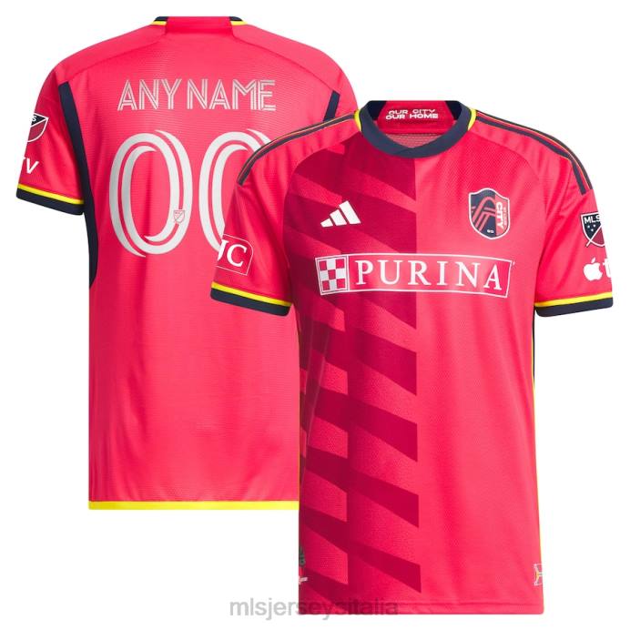 MLS Jerseys st. louis city sc adidas rosso 2023 city kit autentica maglia personalizzata uomini maglia ZB4R31