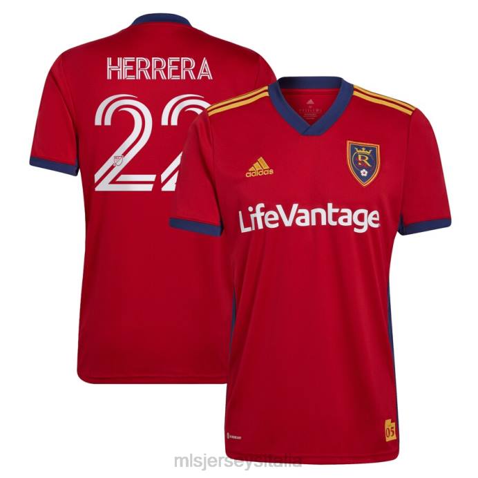 MLS Jerseys Real Salt Lake Aaron Herrera adidas rosso 2022 la maglia del giocatore replica del kit Believe uomini maglia ZB4R1263