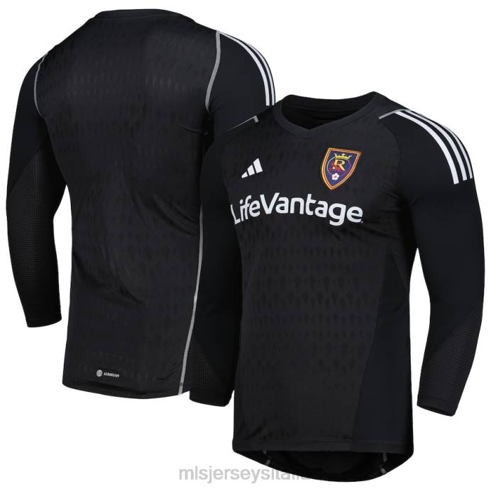 MLS Jerseys Maglia replica a manica lunga da portiere adidas nera Real Salt Lake 2023 uomini maglia ZB4R1104